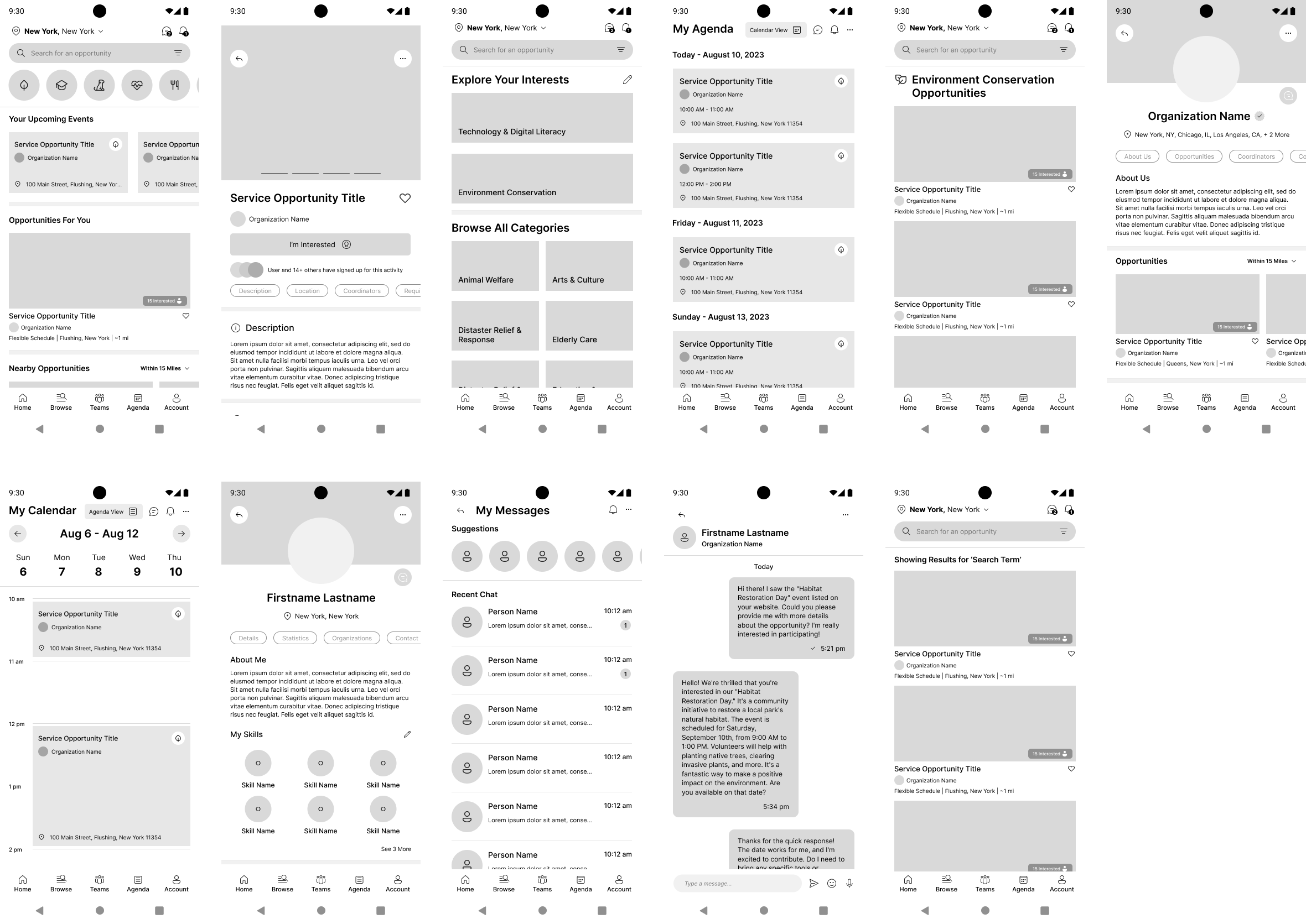 Wireframes